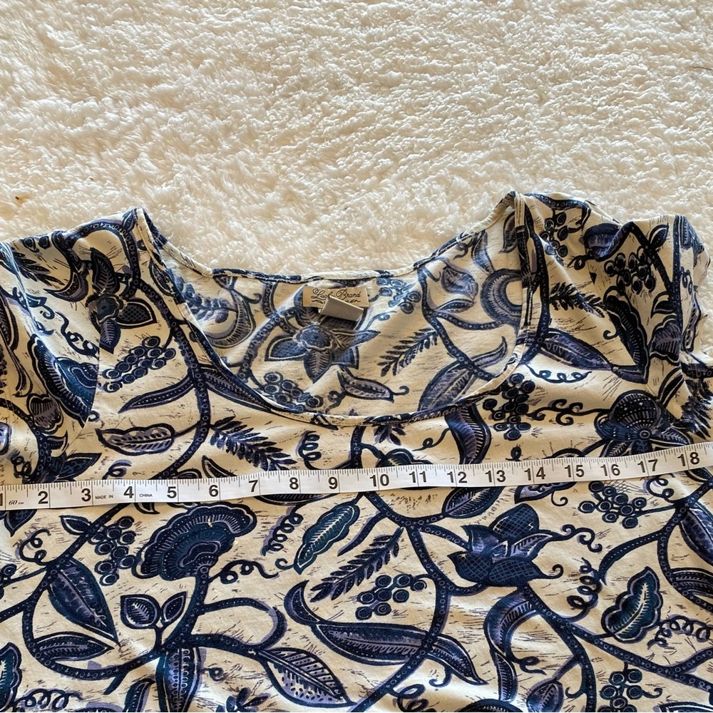 Lucky Brand Navy and Cream Floral Dress - Picture 5 of 7